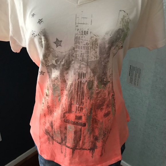 Miss Me guitar tee with embellishments - Picture 3 of 4